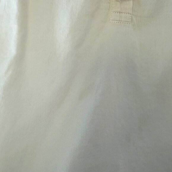 Xirena 100% Cotton Long Sleeve Popover Top Size M Cream Ivory Lightweight READ - Picture 3 of 11